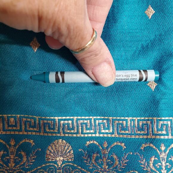 Kurta Suit Jacket & Vest Boys 2 Blue Turqoise Gold Button Front Wedding Indian - Picture 7 of 16